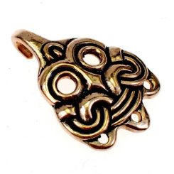 Viking hook for wraps - Birka, bronze / pair