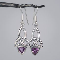 KIRA, Ohrringe, Silber 925 Amethyst