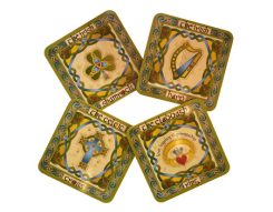 Set of Celtic coasters, cork - 4 pieces