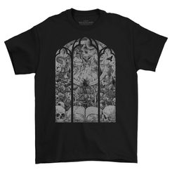 Deus Vult, T-Shirt, black and white