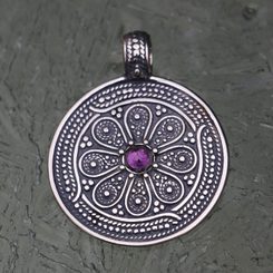 VESNA, Slavic silver jewelry, Moravia Magna, amethyst