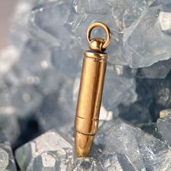 BULLET, 9mm Luger, bronze pendant