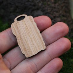 MANNAZ - Rune - Futhark, Wood