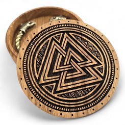 VALKNUT, OAK BOX FOR JEWELLERY