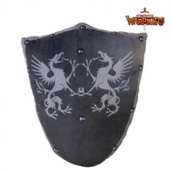 Bouclier médiéval de Pendragon pour les batailles d'oreillers