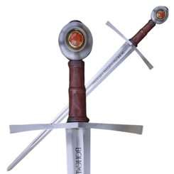 BOHEMIA - PATRIA - NOSTRA, medieval one-handed sword FULL TANG