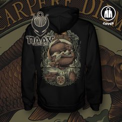 CARPERE DIEM, Sweatshirt mit Reißverschluss zum Angeln