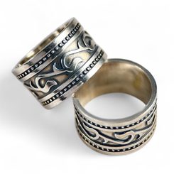 ISKRA, bague Slave , argent
