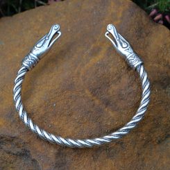 VIKING RING adjustable, Borre style, silver 925/1000