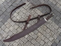 LEATHER SCABBARDS FOR SABRES and FALCHIONS