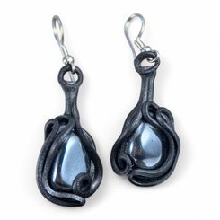 HEMATITE - boucles d'oreilles