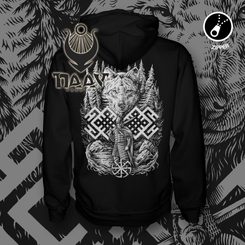 WOLF WARRIOR, Slavic Hoodie zipper