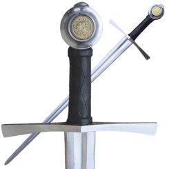 MALBORK, Medieval Templar Sword FULL TANG