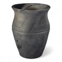 Medieval goblet, smoked ceramics