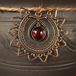 LADA, dark age jewel, IX. century, bronze and gemstone