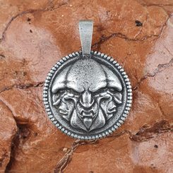 Three elements, triskelion, triskele, pewter pendant