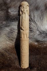 ROD, Slavic God of Fire, carved statue