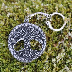 CELTIC OAK sacred tree of life, zinc, keychain