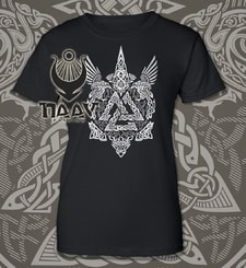 VALKNUT - Viking T-Shirt BW, femmes