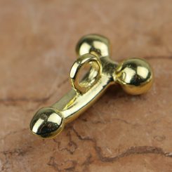 FASCINUS, Roman phallic pendant Gold plated