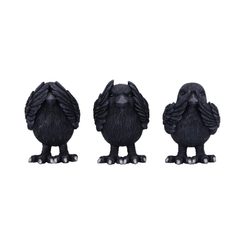 Three Wise Ravens 8.7cm