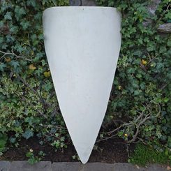 Mandelschild - Frühmittelalter - Holzsockel