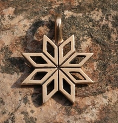 MORNING STAR VENUS, bronze pendant