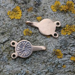 VIKING STRAP END, Birka, bronze
