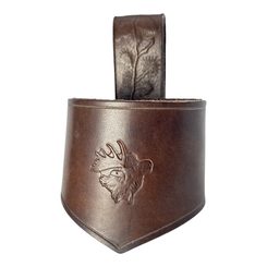 MOOSE leather horn holder - gift for hunters