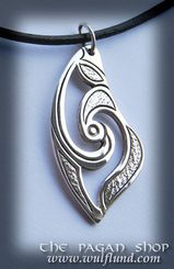 Celtic Necklace, handcrafted silver pendant, XI