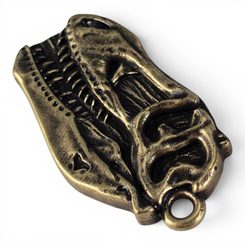 Chauve-souris, pendentif, zinc