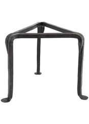 Tripode simple, grille de poêle, forgé à la main
