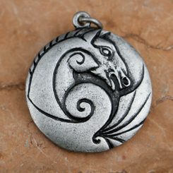 Amulette de Cheval Celtique zinc