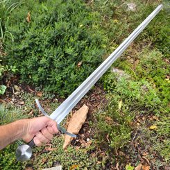 CARL, épée à une main, XIVe siècle, Full Tang, type XIV selon Oakeshott