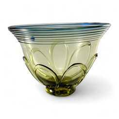 Viking cup Birka, green historical glass