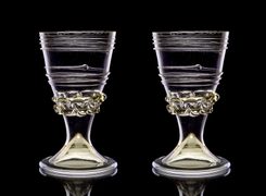 Verre de vin médiéval - ensemble de 2