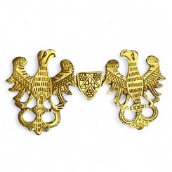 Medieval cloak brooch, Germany, 14th - 15th century, bronze