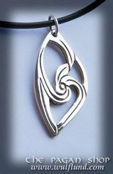 Celtic Necklace, handcrafted silver pendant, XIII