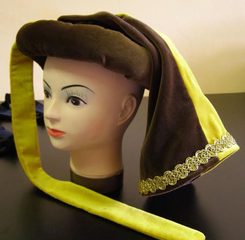 Chaperon médiéval, pour homme