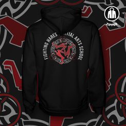 FIGHTING HARES, Bataireacht, zipper sweatshirt