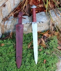 FREDRIK, medieval Templar Dagger with seath