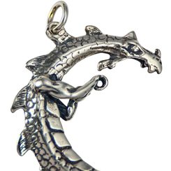 UROBOROS, pendant Dragon, silver
