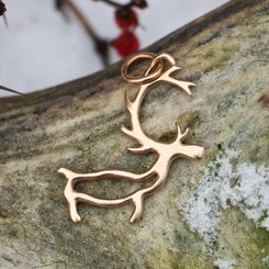 PORO, Sami reindeer, jewellery set, bronze