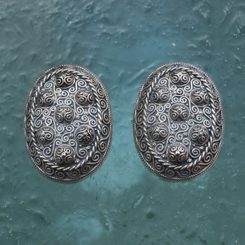 BROCHE DE TORTUE VIKING, Hedeby, bronze- paire