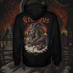 KRAMPUS - Sweat à capuche, Fermeture éclair