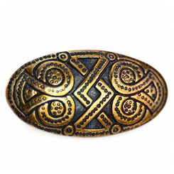 Oval Viking Brooch, bronze