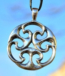 Amulett des Lebens. keltischer Anhänger, Replik, ersten Jahrhundert, Silber 925, 11 g