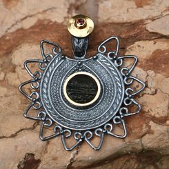 LUNULA, Great Moravian earrings, silver 925