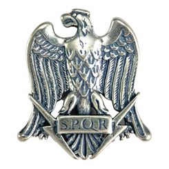 AQUILA, Römischer Adler S.P.Q.R., Silber-Anhänger, Ag 925
