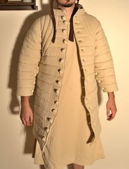 PADDED GAMBESON, costume rental